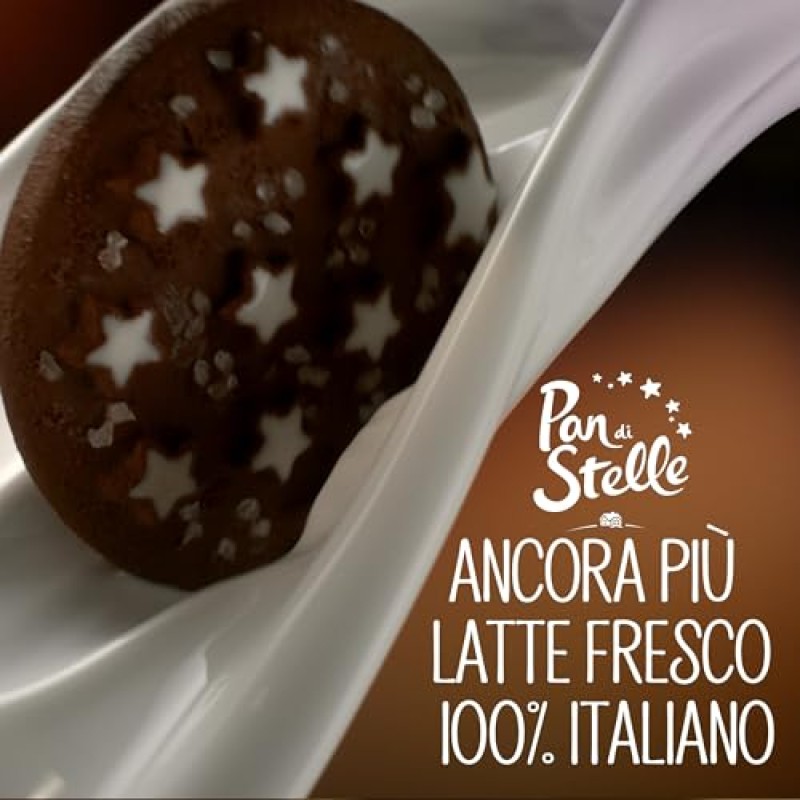 Pan di Stelle Biscotti Frollini con Cacao, Cioccolato e Latte Fresco Italiano, Colazione Ricca di Gusto, 700 g - 700 g