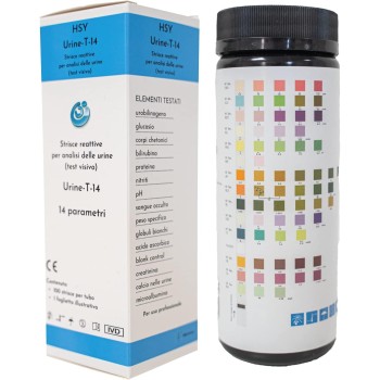 App Life Test Urine 14 Parametri - Confezione da 100 pz di Strisce Reattive per Analisi Urinalisi - Bastoncini di alta qualità