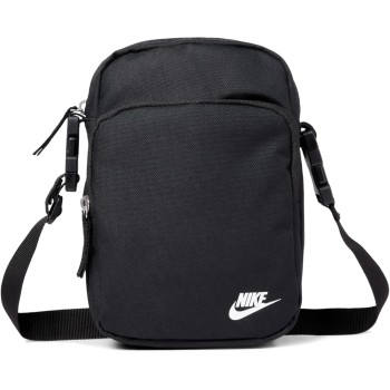 Nike Heritage Borsa sportiva Unisex - Adulto (Pacco da 1) - Taglia unica Black/Black/White