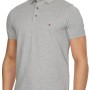 Tommy Hilfiger Uomo Maglietta Polo Maniche Corte 1985 Slim Fit - XL Grigio (Light Grey Heather)