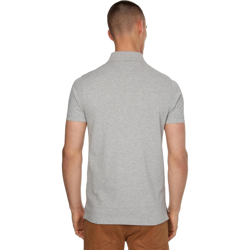 Tommy Hilfiger Uomo Maglietta Polo Maniche Corte 1985 Slim Fit - L Grigio (Light Grey Heather) Tommy Hilfiger Uomo Maglietta Polo Maniche Corte 1985 Slim Fit - L Grigio (Light Grey Heather)