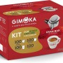 Gimoka - Cialde Ese 44, Compatibili con Sistema Easy Serving Espresso, in Carta Compostabile, Gusto Gran Bar con KIT, 100 Cialde Caffè, Kit Bicchierini, Bustine e Palettine - 1 unità (Confezione da 100)