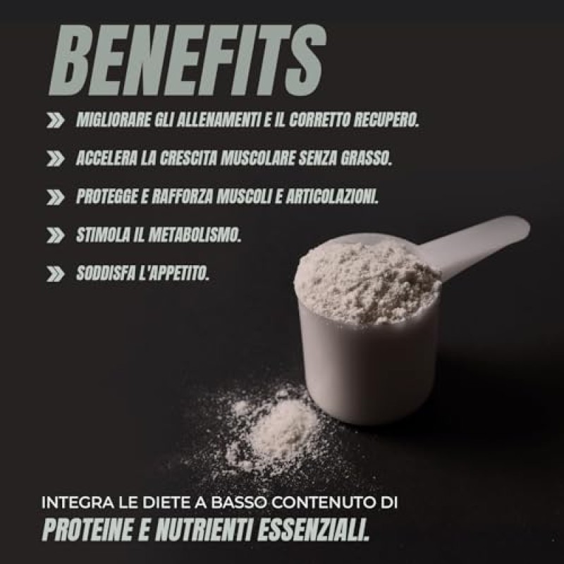 Healthy Fusion Whey Protein | Proteina pura con Collagene + Magnesio | Tonifica e aumenta la massa muscolare | Migliora i tuoi allenamenti | 1000g (Fragola)
