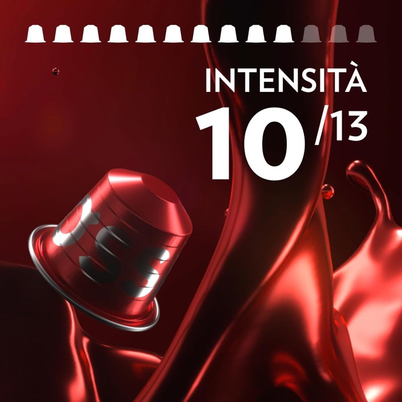 Lavazza, Qualità Rossa, 100 Capsule di Caffè in Alluminio Compatibili con Macchine Nespresso Original, con Note di Cioccolato e Frutta Secca, Arabica e Robusta, Intensità 10/13, Tostatura Media - 100 capsule Lavazza, Qualità Rossa, 100 Capsule di Caffè in Alluminio Compatibili con Macchine Nespresso Original, con Note di Cioccolato e Frutta Secca, Arabica e Robusta, Intensità 10/13, Tostatura Media - 100 capsule