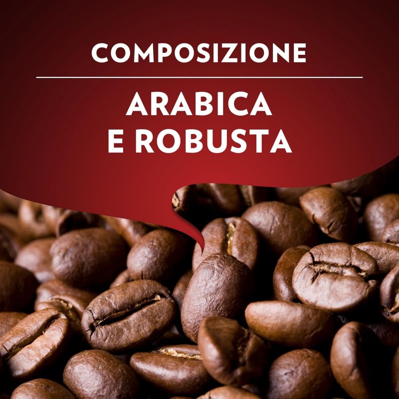 Lavazza, Qualità Rossa, 100 Capsule di Caffè in Alluminio Compatibili con Macchine Nespresso Original, con Note di Cioccolato e Frutta Secca, Arabica e Robusta, Intensità 10/13, Tostatura Media - 100 capsule Lavazza, Qualità Rossa, 100 Capsule di Caffè in Alluminio Compatibili con Macchine Nespresso Original, con Note di Cioccolato e Frutta Secca, Arabica e Robusta, Intensità 10/13, Tostatura Media - 100 capsule