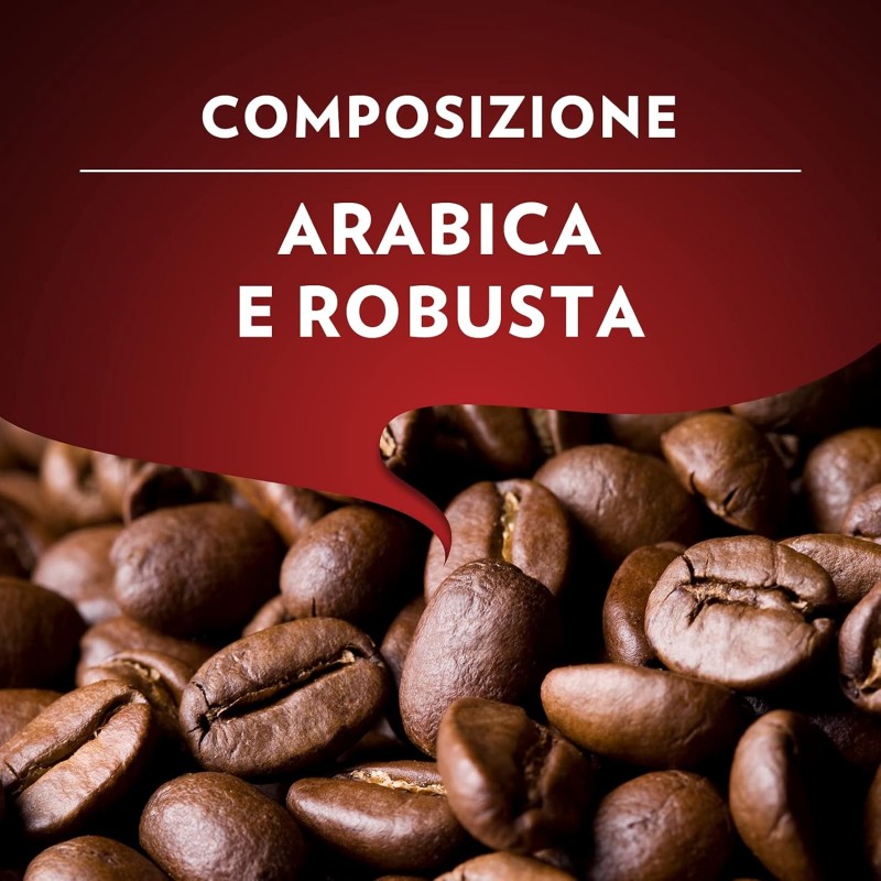 Lavazza, Qualità Rossa, 100 Capsule di Caffè in Alluminio Compatibili con Macchine Nespresso Original, con Note di Cioccolato e Frutta Secca, Arabica e Robusta, Intensità 10/13, Tostatura Media - 100 capsule Lavazza, Qualità Rossa, 100 Capsule di Caffè in Alluminio Compatibili con Macchine Nespresso Original, con Note di Cioccolato e Frutta Secca, Arabica e Robusta, Intensità 10/13, Tostatura Media - 100 capsule