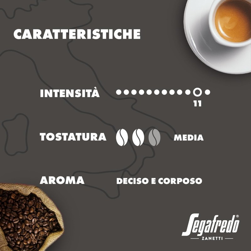 Segafredo Zanetti 100 Capsule in Alluminio compatibili con Nespresso di Caffè Ristretto Gusto deciso e corposo (10 Astucci da 10 Capsule) - Adatte per Macchine Nespresso Original Segafredo Zanetti 100 Capsule in Alluminio compatibili con Nespresso di Caffè Ristretto Gusto deciso e corposo (10 Astucci da 10 Capsule) - Adatte per Macchine Nespresso Original
