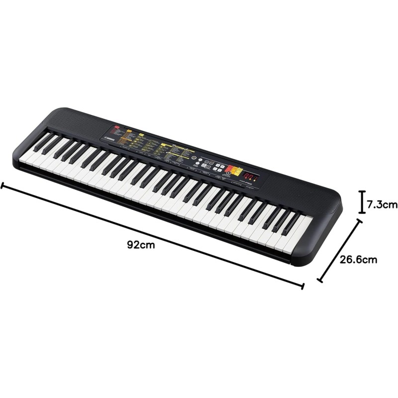 Yamaha Digital Keyboard PSR-F52, Tastiera Digitale Compatta per Principianti con 61 Tasti, 144 Voci Strumentali e 158 Stili di Accompagnamento Yamaha Digital Keyboard PSR-F52, Tastiera Digitale Compatta per Principianti con 61 Tasti, 144 Voci Strumentali e 158 Stili di Accompagnamento