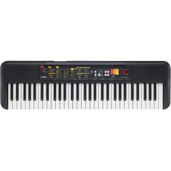 Yamaha Digital Keyboard PSR-F52, Tastiera Digitale Compatta per Principianti con 61 Tasti, 144 Voci Strumentali e 158 Stili di Accompagnamento