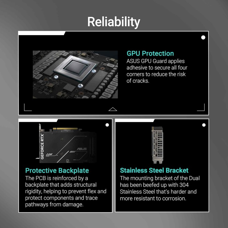 ASUS Dual NVIDIA GeForce RTX 5050 OC Edition, Scheda Grafica 8GB GDDR6, 128 Bit, PCIe 5.0, 2 Ventole Axial-Tech, 1 HDMI 2.1b, 3 DisplayPort 2.1b, Software GPU Tweak III, Nera, DUAL-RTX5050-O8G - RTX 5050 O8 GB