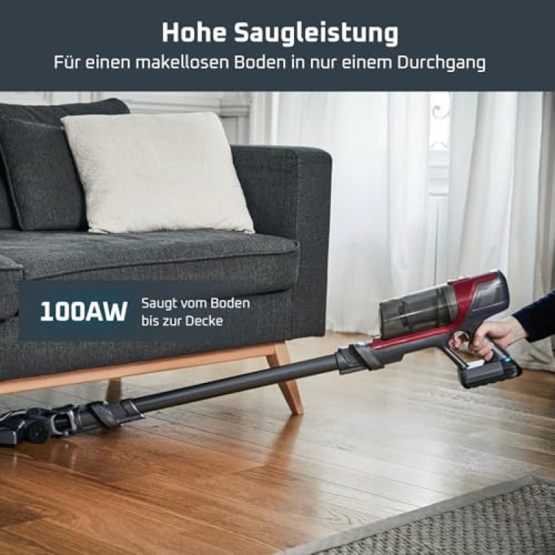 Rowenta X-PERT 6.60 Aspirapolvere Senza Fili Potente con Kit Animal Care, Scopa Elettrica Senza Fili Ricaricabile Leggera, Aspirapolvere Senza Sacco Multisuperficie, Autonomia 45 Min, Luci LED,RH6878