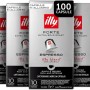 illy, Caffè in Capsule Compatibili in Alluminio FORTE, 100% Arabica con Intenso Aroma di Pan Tostato e un Retrogusto di Cioccolato Fondente, Gusto Deciso, 10 Confezioni da 10 (100 Capsule Totali)