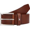 Tommy Hilfiger Uomo Cintura Hampton 4.0 Cintura in Pelle - W80 Marrone (Dark Tan)