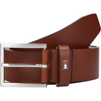 Tommy Hilfiger Uomo Cintura Hampton 4.0 Cintura in Pelle - W80 Marrone (Dark Tan)
