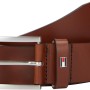 Tommy Hilfiger Uomo Cintura Hampton 4.0 Cintura in Pelle - W80 Marrone (Dark Tan)