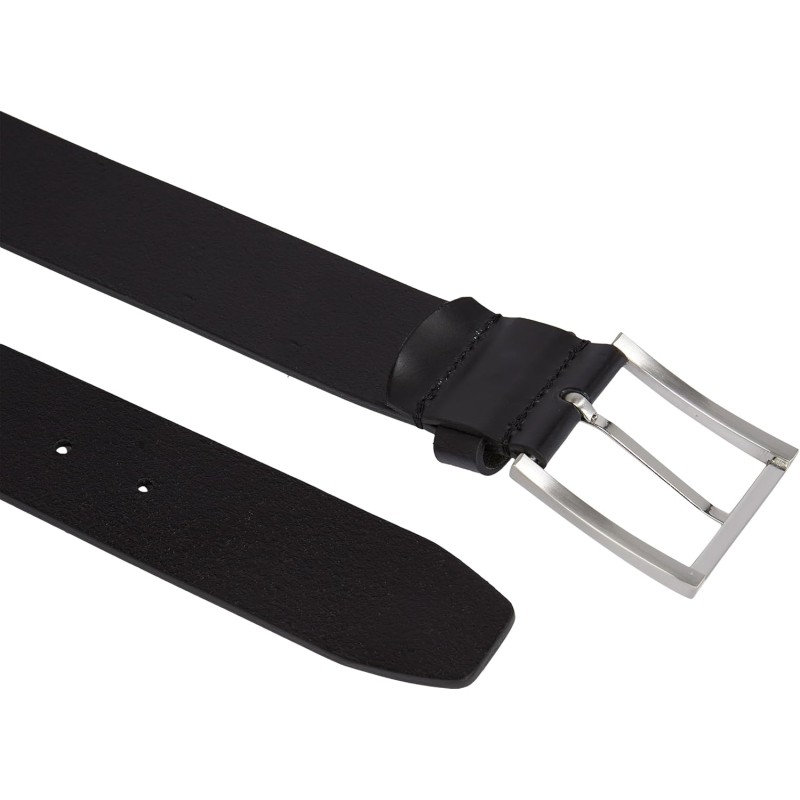 Tommy Hilfiger Uomo Cintura Hampton 4.0 Cintura in Pelle - W115 Nero (Black)