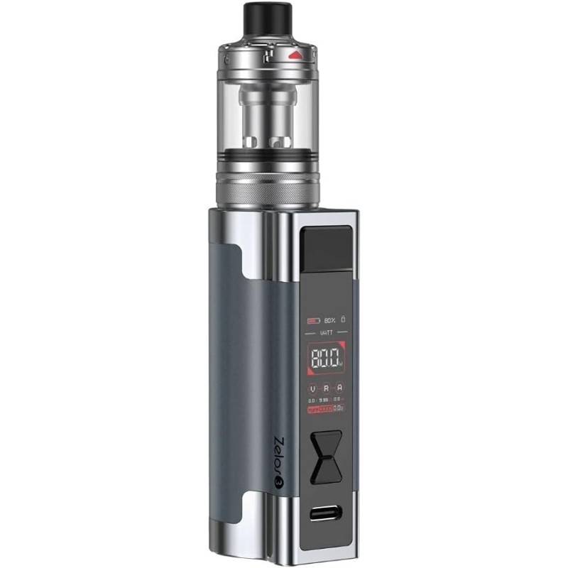 Aspire Zelos 3 Kit Sigaretta Elettronica Svapo 80W con Atomizzatore Nautilus 3 da 4ml (GUNMETAL) Batteria 3200mAh e Coil Nautilus Incluse nella Confezione