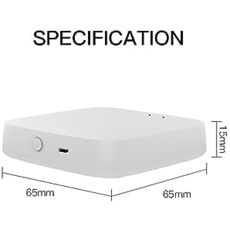 MOES Tuya ZigBee e BLE Multi-mode Smart Home Gateway WiFi Mesh Hub, funziona con Tuya ZigBee o prodotti BLE Smart Home, controllo vocale tramite Alexa Google Home