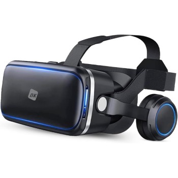 NK Occhiali 3D VR per Smartphone – Visore Intelligenti di Realtà Virtuale con Audio per Smartphone tra 4,7" - 6,53", Angolo Visione 90 - 100º, Rotazione 360°, Obiettivo e Pupilla Regolabile - Nero NK Occhiali 3D VR per Smartphone – Visore Intelligenti di Realtà Virtuale con Audio per Smartphone tra 4,7" - 6,53", Angolo Visione 90 - 100º, Rotazione 360°, Obiettivo e Pupilla Regolabile - Nero