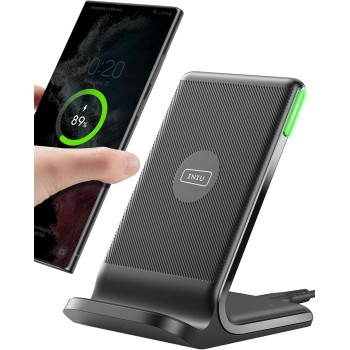 Caricatore Wireless, INIU 15W Certificato Qi Ricarica Rapida Wireless Phone Charger Holder Wireless Luce adattiv Supporto Telefono per iPhone 17 16 15 14 13 12 11 Pro Max Samsung Galaxy Google Pixel - 1 Pezzi Nero Caricatore Wireless, INIU 15W Certificato Qi Ricarica Rapida Wireless Phone Charger Holder Wireless Luce adattiv Supporto Telefono per iPhone 17 16 15 14 13 12 11 Pro Max Samsung Galaxy Google Pixel - 1 Pezzi Nero