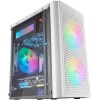 Mars Gaming MC300W, Case PC Micro ATX, Vetro Temperato, MESH Frontale, 3x Ventole FRGB, Bianco Mars Gaming MC300W, Case PC Micro ATX, Vetro Temperato, MESH Frontale, 3x Ventole FRGB, Bianco
