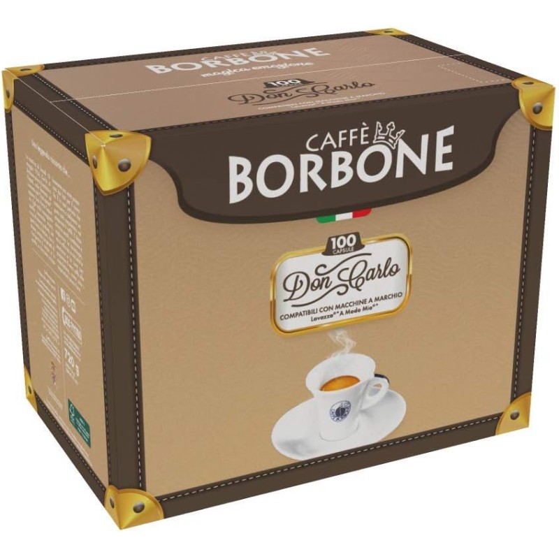 CAFFÈ BORBONE Miscela Blu - 90 Capsule - Compatibili Con Le Macchine Nescafè* Dolce Gusto* & Respresso, Miscela Nera - 100 Capsule - Compatibili Con Le Macchine Ad Uso Domestico Nespresso*
