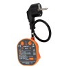 Zenitech - Tester Di Prese e Differenziali CATIII - Verifica Del Cablaggio 250V - Indicatore Di Assenza P/N/T - Rilevazione Investimenti P/T e P/N - Arancione