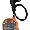 Zenitech - Tester Di Prese e Differenziali CATIII - Verifica Del Cablaggio 250V - Indicatore Di Assenza P/N/T - Rilevazione Investimenti P/T e P/N - Arancione