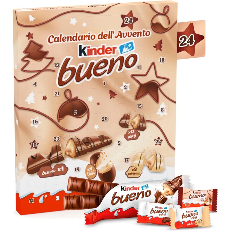 Kinder Bueno Calendario dell'Avvento 181 g Kinder Bueno Calendario dell'Avvento 181 g