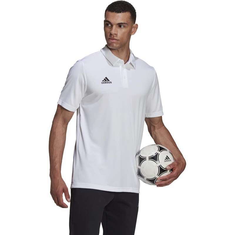 adidas Entrada 22 Polo Shirt Maglietta Uomo (Pacco da 1) - M White adidas Entrada 22 Polo Shirt Maglietta Uomo (Pacco da 1) - M White