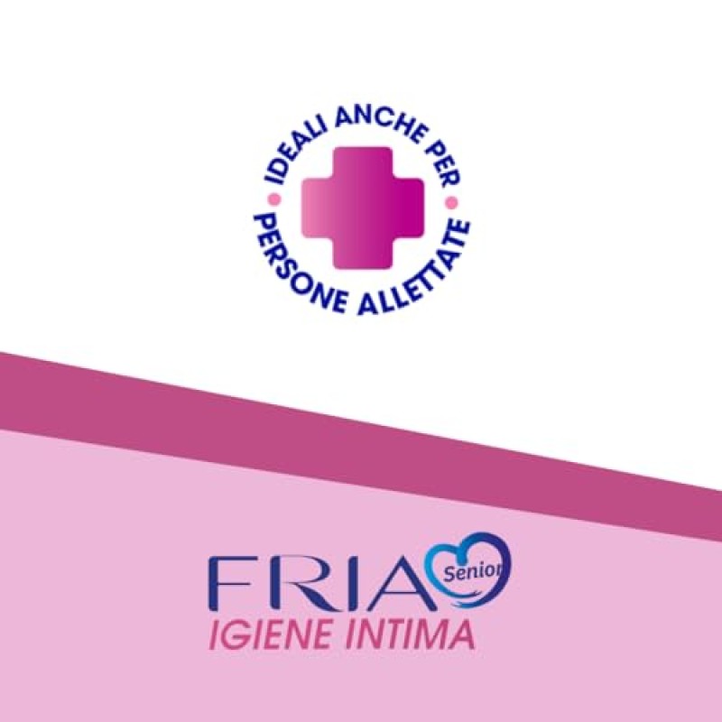 Salviette per l’Igiene Intima degli Anziani - con Estratti di Rosa Centifolia e Tiglio - Azione Riequilibrante - Antiodore - Formato: 60 Salviette - FRIA Senior - 60 unità (Confezione da 1)
