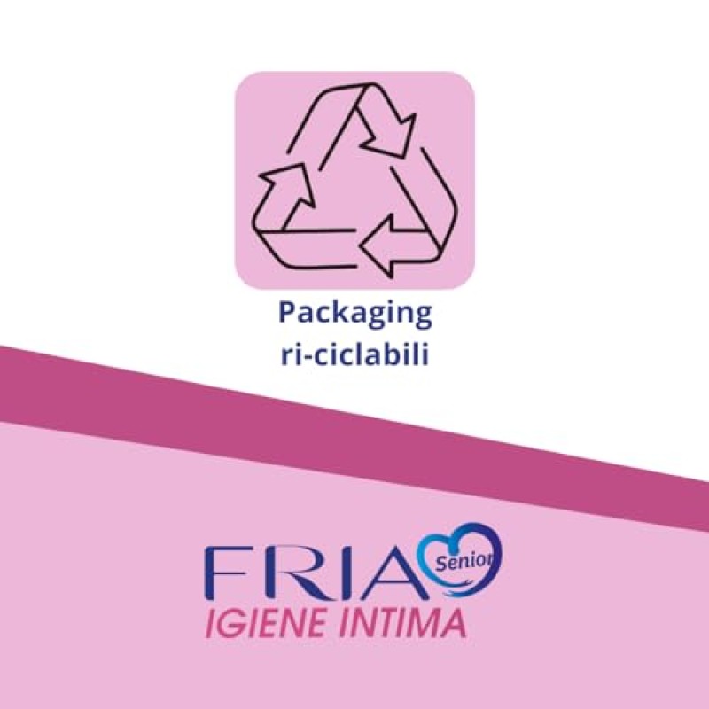 Salviette per l’Igiene Intima degli Anziani - con Estratti di Rosa Centifolia e Tiglio - Azione Riequilibrante - Antiodore - Formato: 60 Salviette - FRIA Senior - 60 unità (Confezione da 1)
