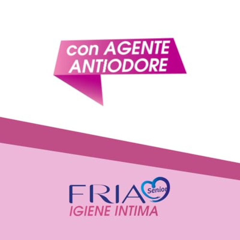 Salviette per l’Igiene Intima degli Anziani - con Estratti di Rosa Centifolia e Tiglio - Azione Riequilibrante - Antiodore - Formato: 60 Salviette - FRIA Senior - 60 unità (Confezione da 1)
