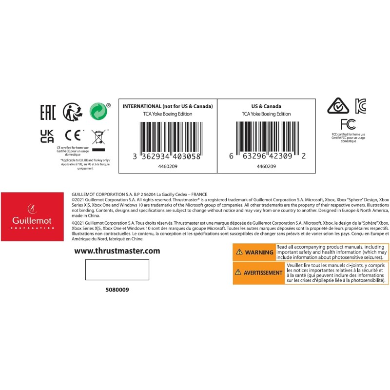 Thrustmaster TCA Yoke Boeing Edition - official Licensed by Boeing per Xbox Series X|S / Xbox One / PC Thrustmaster TCA Yoke Boeing Edition - official Licensed by Boeing per Xbox Series X|S / Xbox One / PC