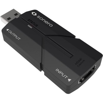 sonero® dongle di acquisizione video da HDMI a USB - ingresso fino a 4K a 30Hz | Uscita fino a 1080p @ 60Hz | Conforme a HDMI 1.4 e HDCP 1.4