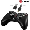 MSI FORCE GC30 V2 Wireless PC Gamepad Controller - 2.4 GHz, batteria Li-Ion 600mAh, coperture D-Pad sostituibili, due motori a vibrazione, USB 2.0 - cablato/wireless - Nero MSI FORCE GC30 V2 Wireless PC Gamepad Controller - 2.4 GHz, batteria Li-Ion 600mAh, coperture D-Pad sostituibili, due motori a vibrazione, USB 2.0 - cablato/wireless - Nero