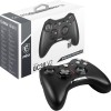 MSI FORCE GC30 V2 Wireless PC Gamepad Controller - 2.4 GHz, batteria Li-Ion 600mAh, coperture D-Pad sostituibili, due motori a vibrazione, USB 2.0 - cablato/wireless - Nero