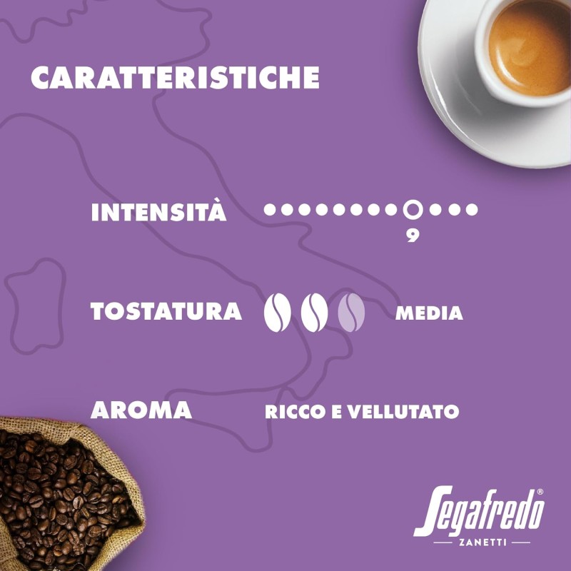 Segafredo Zanetti 100 Capsule in Alluminio compatibili con Nespresso di Caffè 100% Perù ricco e vellutato (10 Astucci da 10 Capsule) - Adatte per Macchine Nespresso Original Segafredo Zanetti 100 Capsule in Alluminio compatibili con Nespresso di Caffè 100% Perù ricco e vellutato (10 Astucci da 10 Capsule) - Adatte per Macchine Nespresso Original
