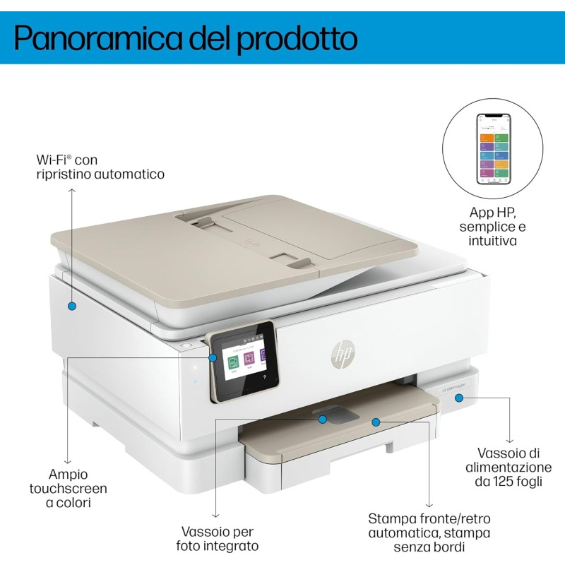 HP ENVY INSPIRE 7924E - Tortora HP ENVY INSPIRE 7924E - Tortora