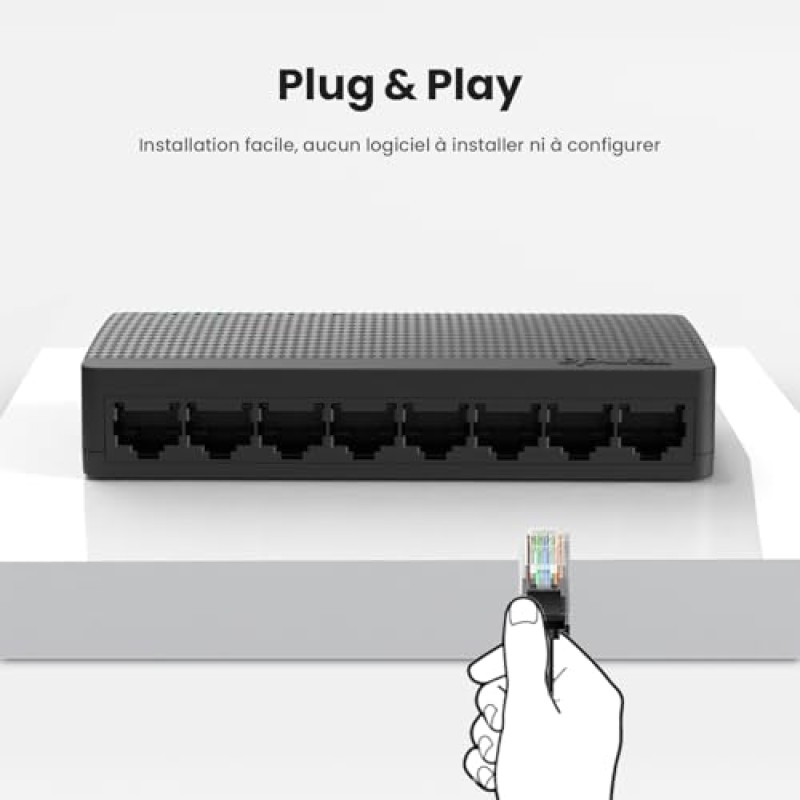 Tenda Switch Ethernet 8 Porte Gigabit, Switch Gigabit 10/100/1000 Mbps, Switch Rete con Indicatore LED, Plug & Play, Mini Formato, Montaggio Desktop o a Parete, Guscio di Plastica (SG108 V4.0) - Switch 8 Porte
