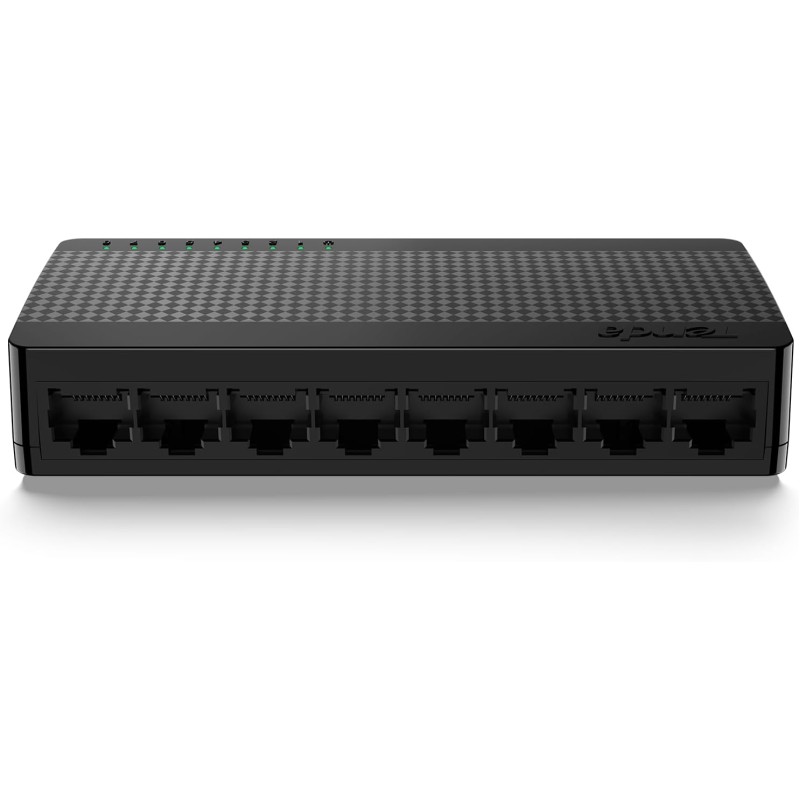 Tenda Switch Ethernet 8 Porte Gigabit, Switch Gigabit 10/100/1000 Mbps, Switch Rete con Indicatore LED, Plug & Play, Mini Formato, Montaggio Desktop o a Parete, Guscio di Plastica (SG108 V4.0) - Switch 8 Porte