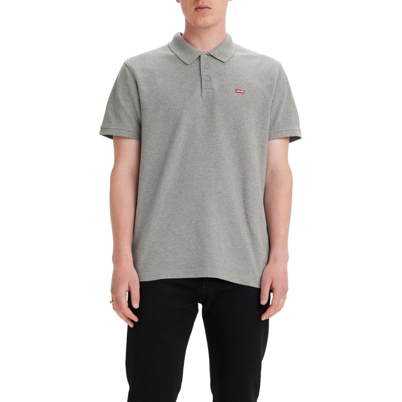 Levi's Housemark Polo T-Shirt Uomo - M Grey Heather Levi's Housemark Polo T-Shirt Uomo - M Grey Heather