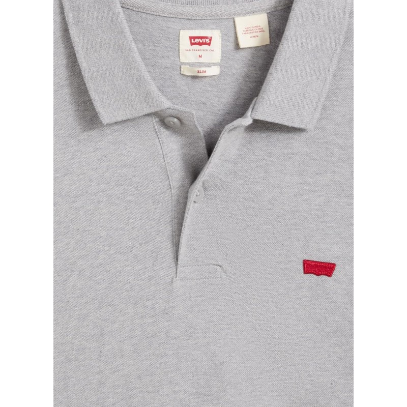 Levi's Housemark Polo T-Shirt Uomo - S Grey Heather Levi's Housemark Polo T-Shirt Uomo - S Grey Heather