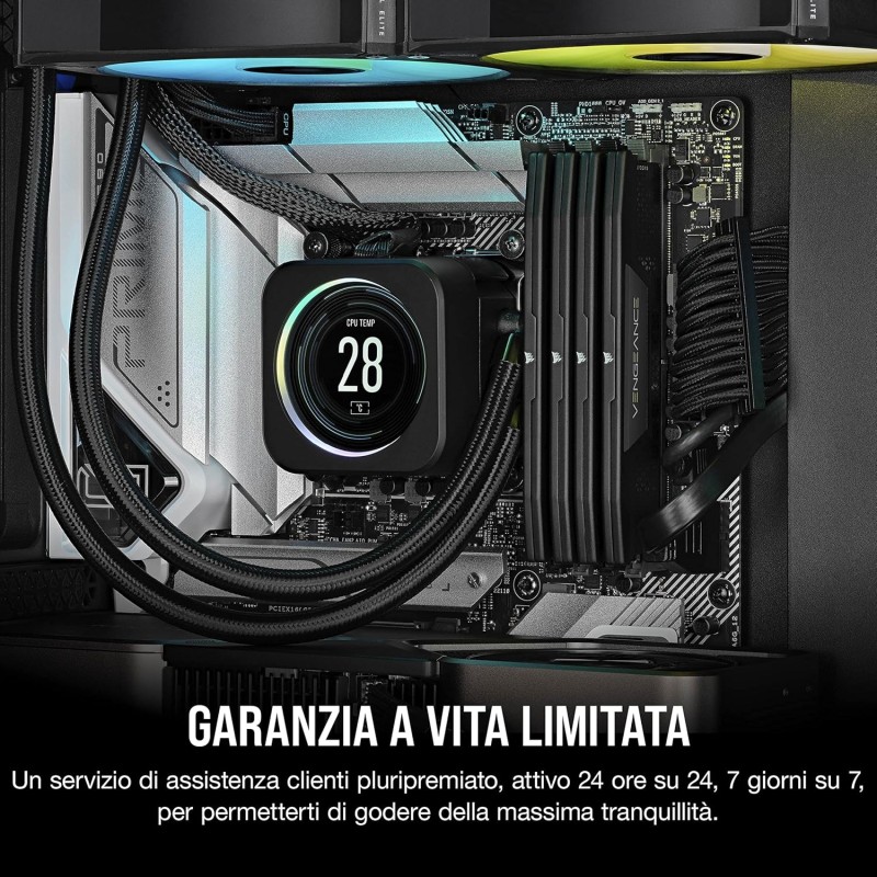 CORSAIR VENGEANCE DDR5 RAM 32GB (2x16GB) 5200MHz CL40 Intel XMP Compatibile iCUE Memoria per Computer - Nero (CMK32GX5M2B5200C40) - 32GB (2x16GB) Nero CORSAIR VENGEANCE DDR5 RAM 32GB (2x16GB) 5200MHz CL40 Intel XMP Compatibile iCUE Memoria per Computer - Nero (CMK32GX5M2B5200C40) - 32GB (2x16GB) Nero