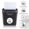 alpina Distruggi Documenti 190W, Trituratore Documenti e Carte di Credito, Taglia Carta, con Contenitore di Raccolta, Protezione contro il Surriscaldamento, 29 x 14 x 32,5 cm alpina Distruggi Documenti 190W, Trituratore Documenti e Carte di Credito, Taglia Carta, con Contenitore di Raccolta, Protezione contro il Surriscaldamento, 29 x 14 x 32,5 cm