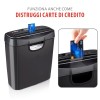 alpina Distruggi Documenti 190W, Trituratore Documenti e Carte di Credito, Taglia Carta, con Contenitore di Raccolta, Protezione contro il Surriscaldamento, 29 x 14 x 32,5 cm alpina Distruggi Documenti 190W, Trituratore Documenti e Carte di Credito, Taglia Carta, con Contenitore di Raccolta, Protezione contro il Surriscaldamento, 29 x 14 x 32,5 cm