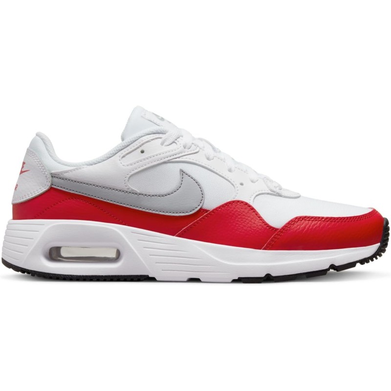 NIKE Air Max Sc Leather, Sneaker Uomo - 38.5 EU White Wolf Grey University Red Black NIKE Air Max Sc Leather, Sneaker Uomo - 38.5 EU White Wolf Grey University Red Black
