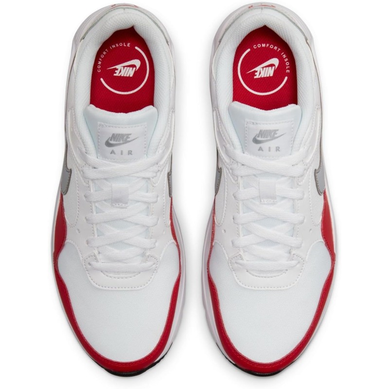 NIKE Air Max Sc Leather, Sneaker Uomo - 38.5 EU White Wolf Grey University Red Black NIKE Air Max Sc Leather, Sneaker Uomo - 38.5 EU White Wolf Grey University Red Black