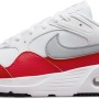 NIKE Air Max Sc Leather, Sneaker Uomo - 38.5 EU White Wolf Grey University Red Black