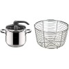 Lagostina Briosa Lagoeasy'Up Pentola a Pressione, 7 L, Acciaio Inox 18/10 & Cestello in filo, Accessorio per Pentola a Pressione capacità 7/9 Litri, Acciaio Inox, Diametro 19 cm - 7L Lagostina Briosa Lagoeasy'Up Pentola a Pressione, 7 L, Acciaio Inox 18/10 & Cestello in filo, Accessorio per Pentola a Pressione capacità 7/9 Litri, Acciaio Inox, Diametro 19 cm - 7L
